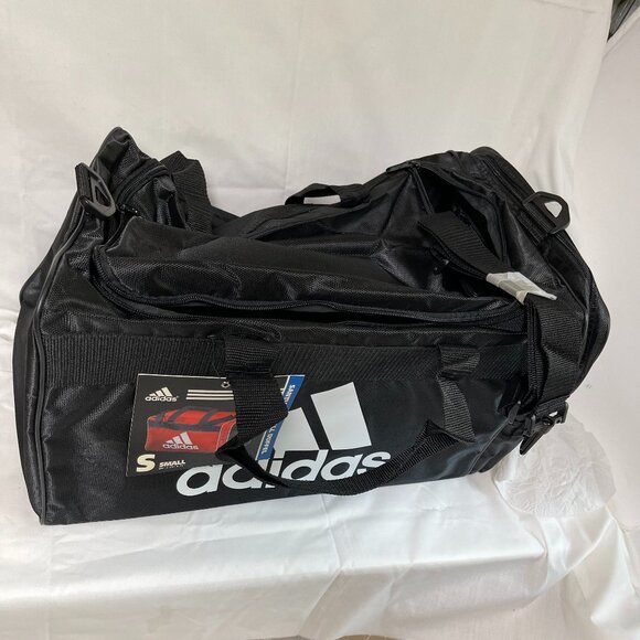 adidas | Bags | Adidas Originals Santiago Duffel Bag Grey  NWT Adidas Santiago Small Duffel Gym Carry On Weekender Travel Bag-Black & White